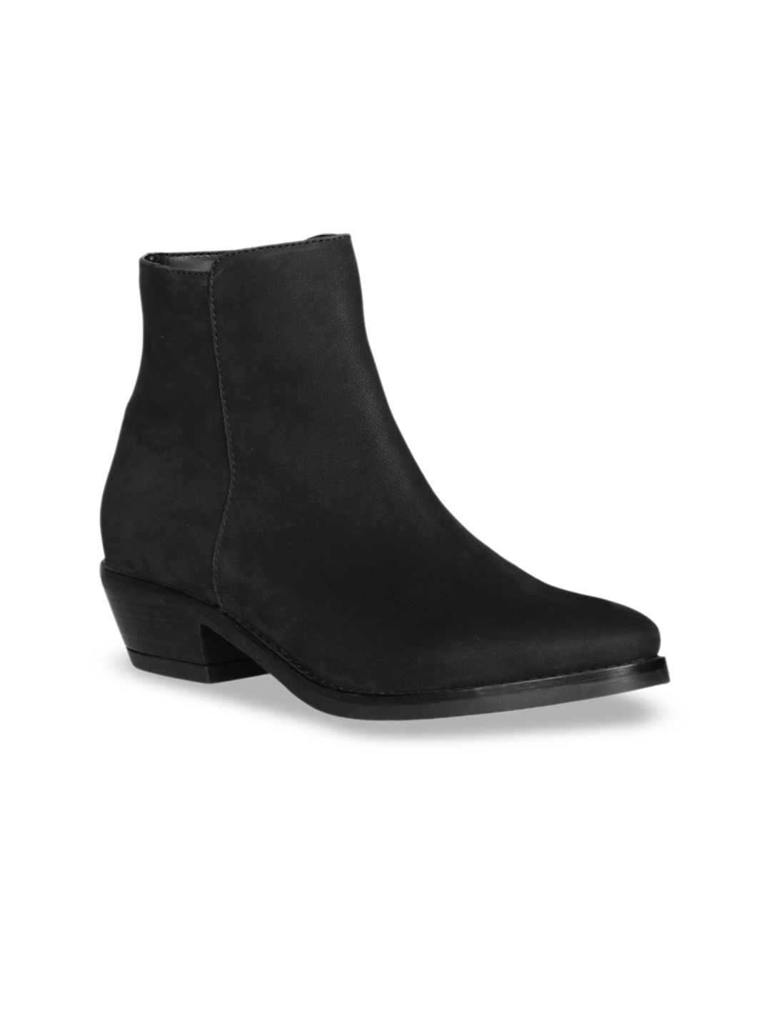 

Saint G Women Pointed-Toe Mid-Top Chelsea Boots, Black