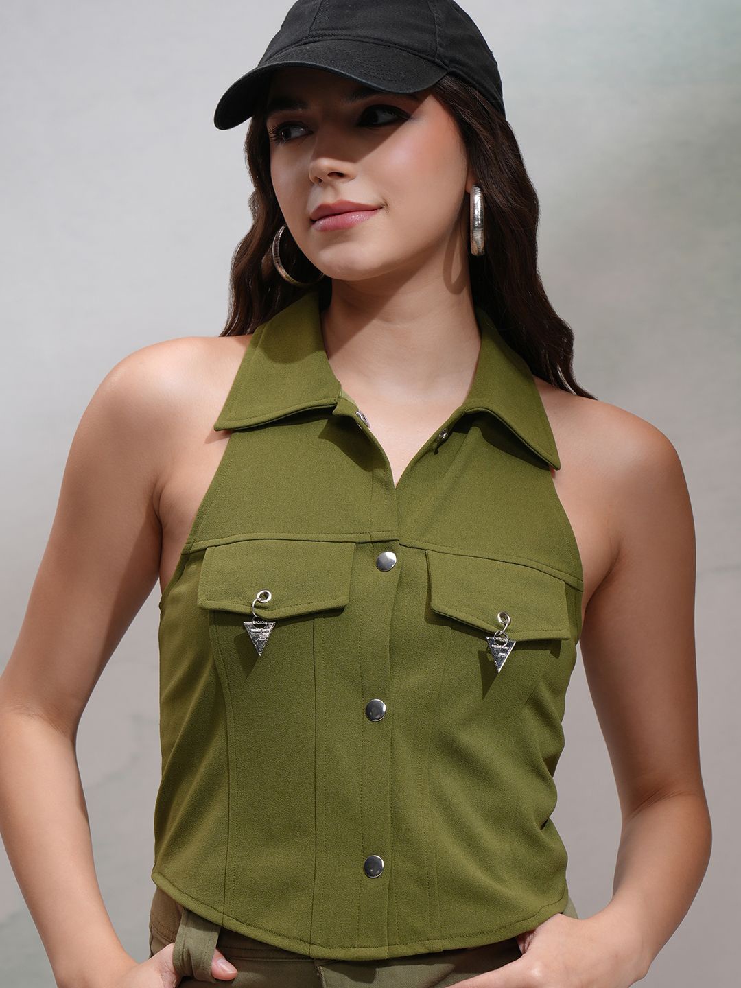

Tokyo Talkies Top, Olive