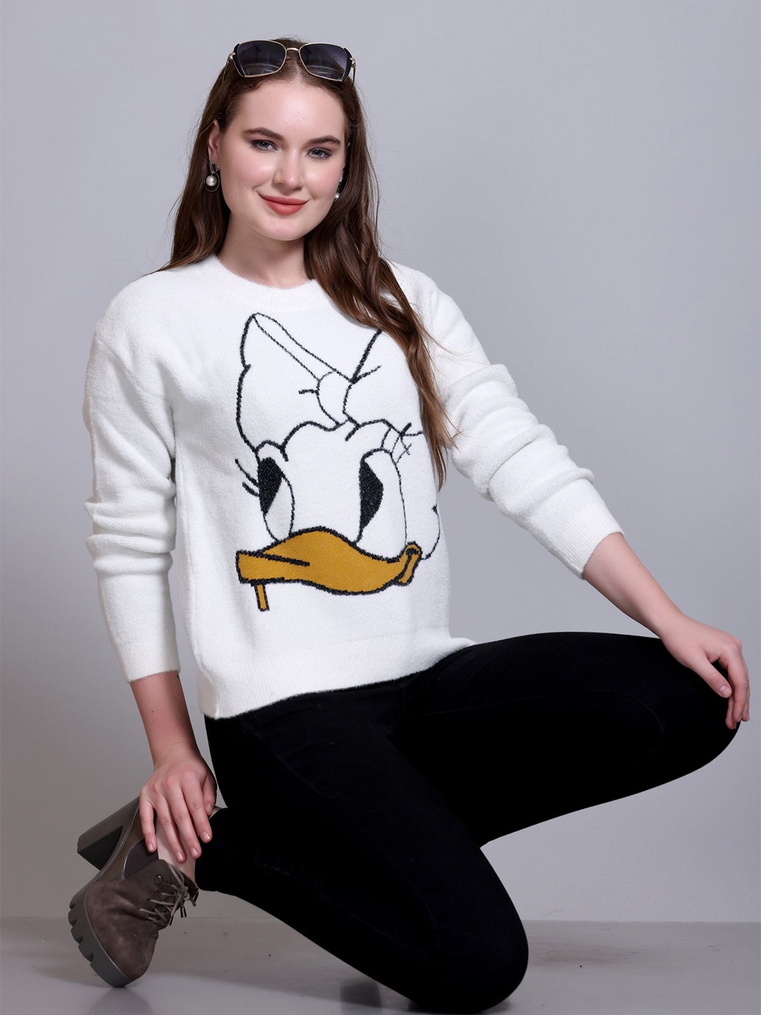 

GOSHA & MAU Women Pullover, White