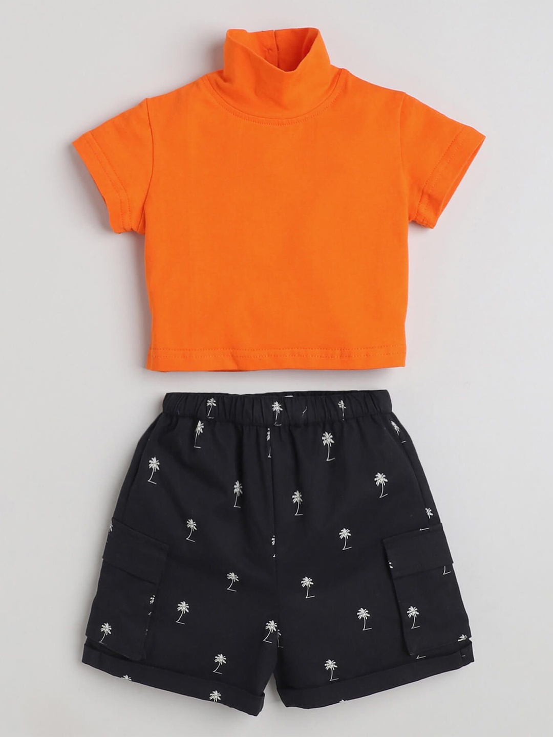 

taffykids Girls Top with Shorts, Orange