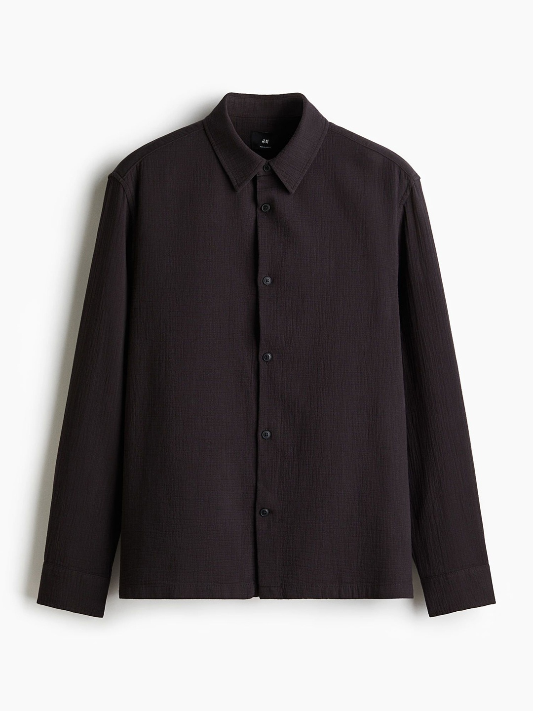 

H&M Regular Fit Muslin Shirt, Blue