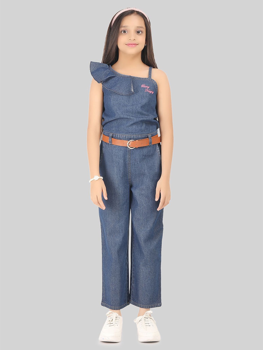 

BEING NAUGHTY Girls Basic Jumpsuit, Blue