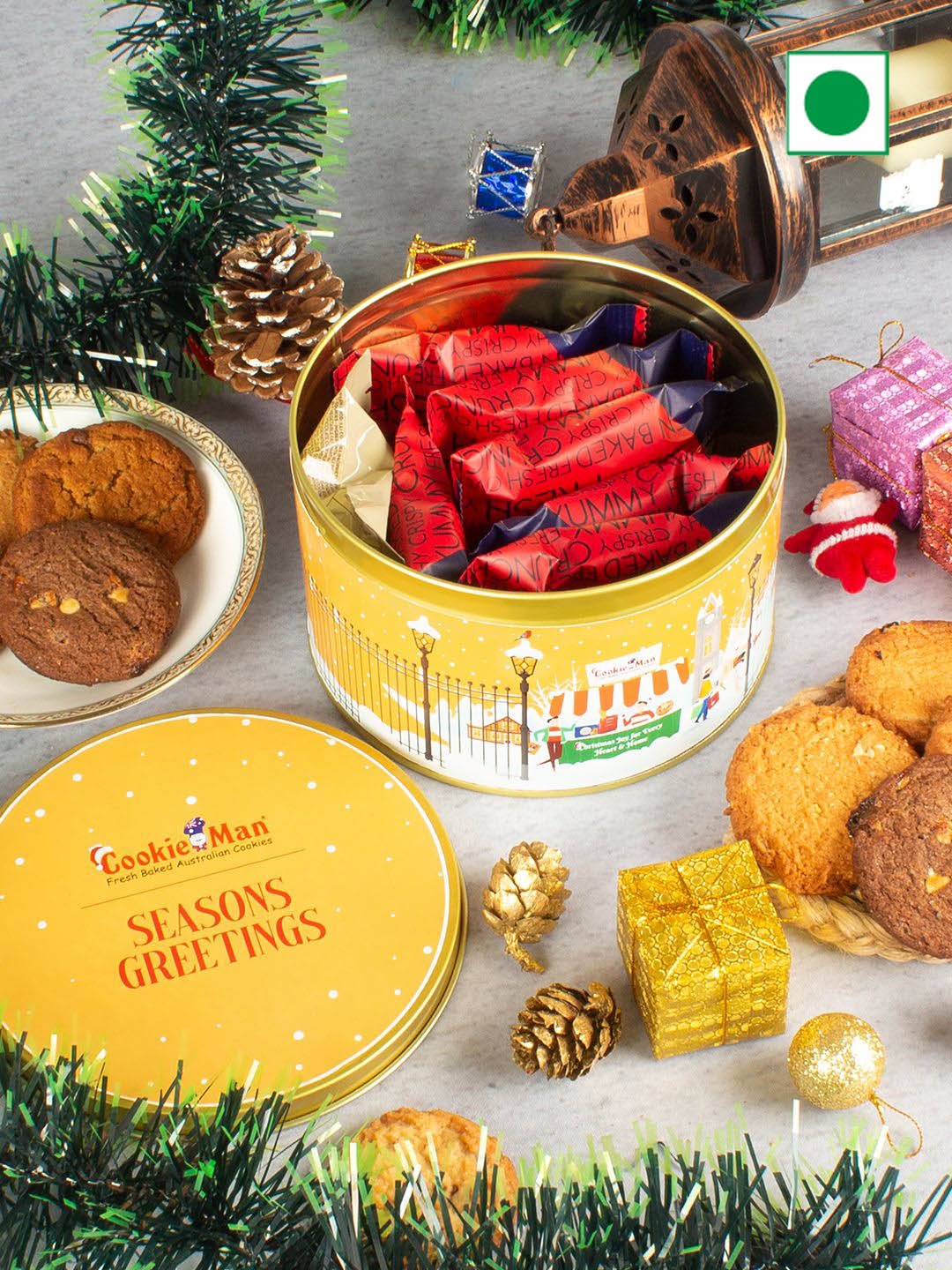 

Cookieman Assorted Cookies Season Gift - 300 gm, Yellow