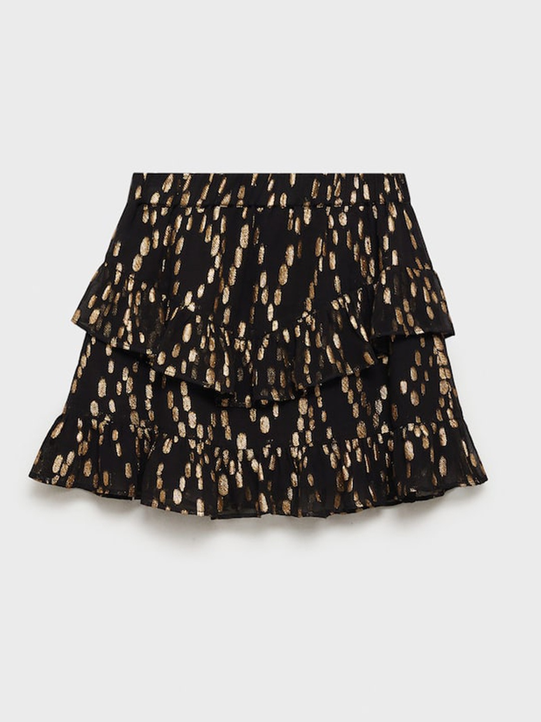 

Mango Kids Girls Embellished Ruffle Skirt, Black