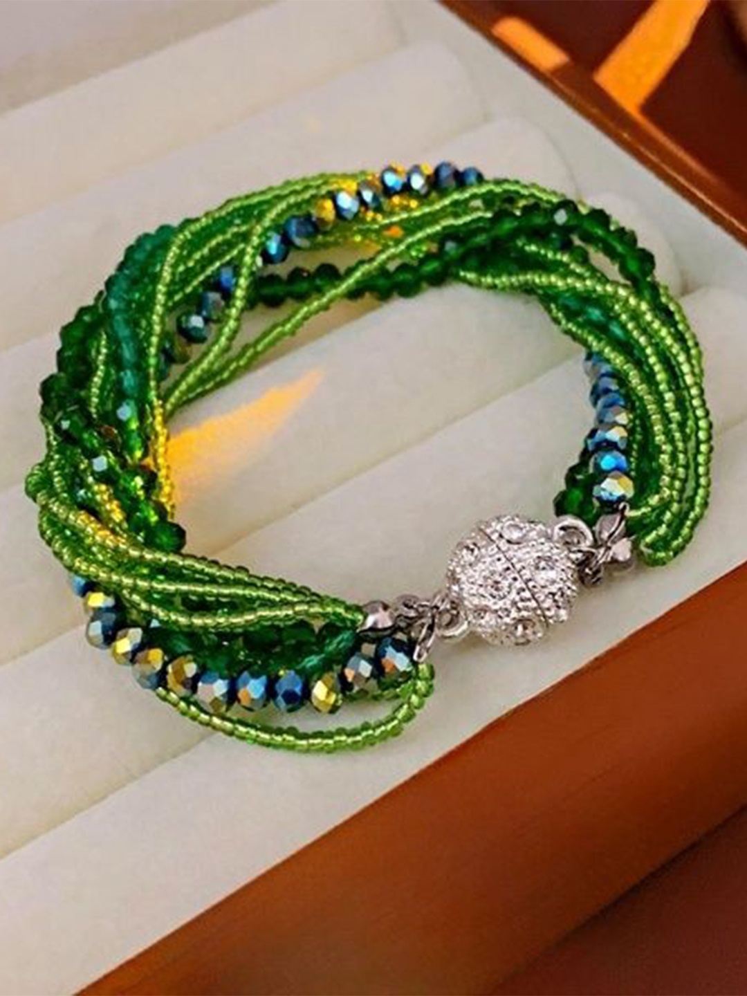 

Just Lil Things Multistrand Beaded Bracelet, Green