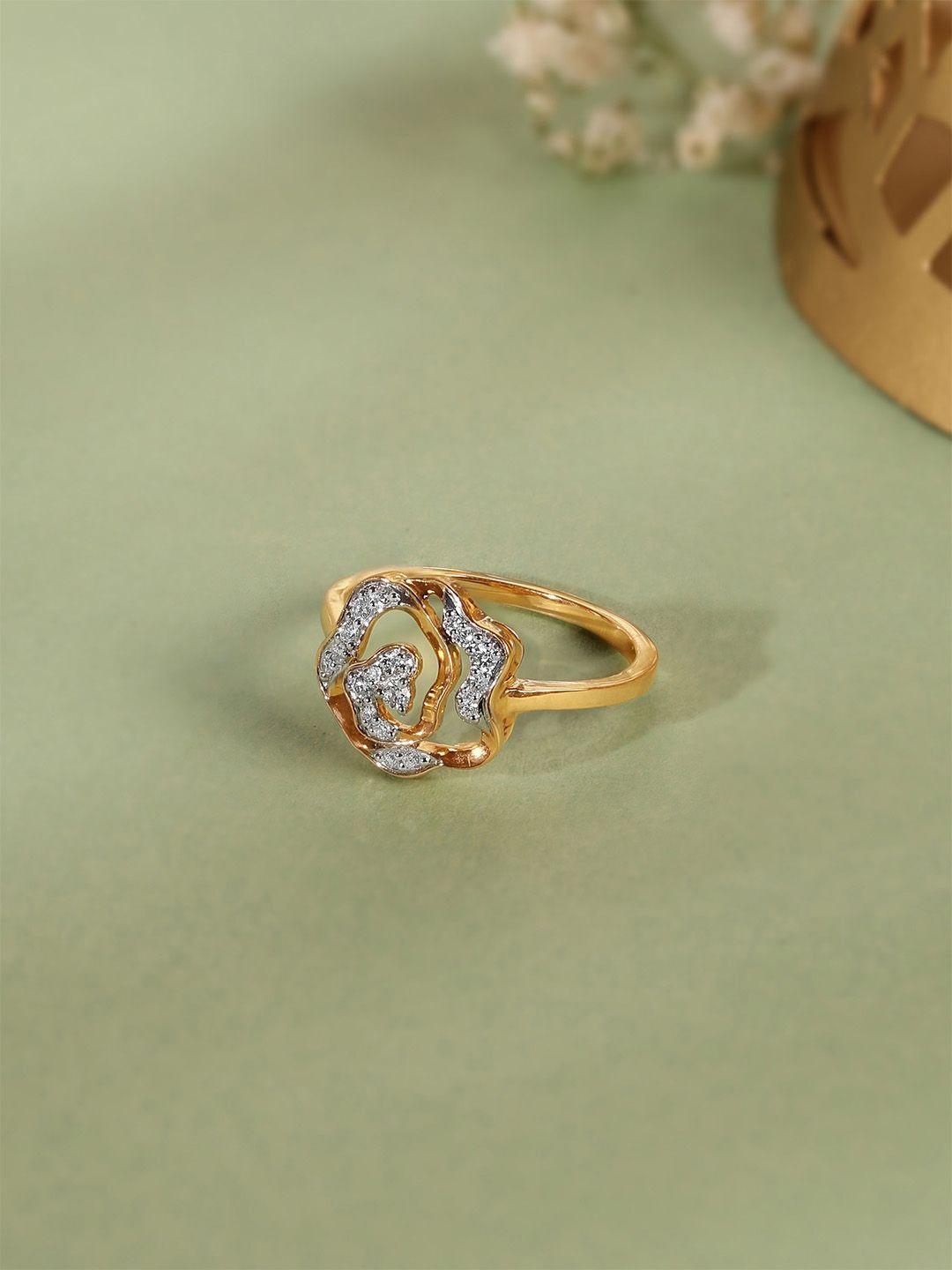

Mia by Tanishq 14KT Finger Ring Diamond-2.49g, Gold