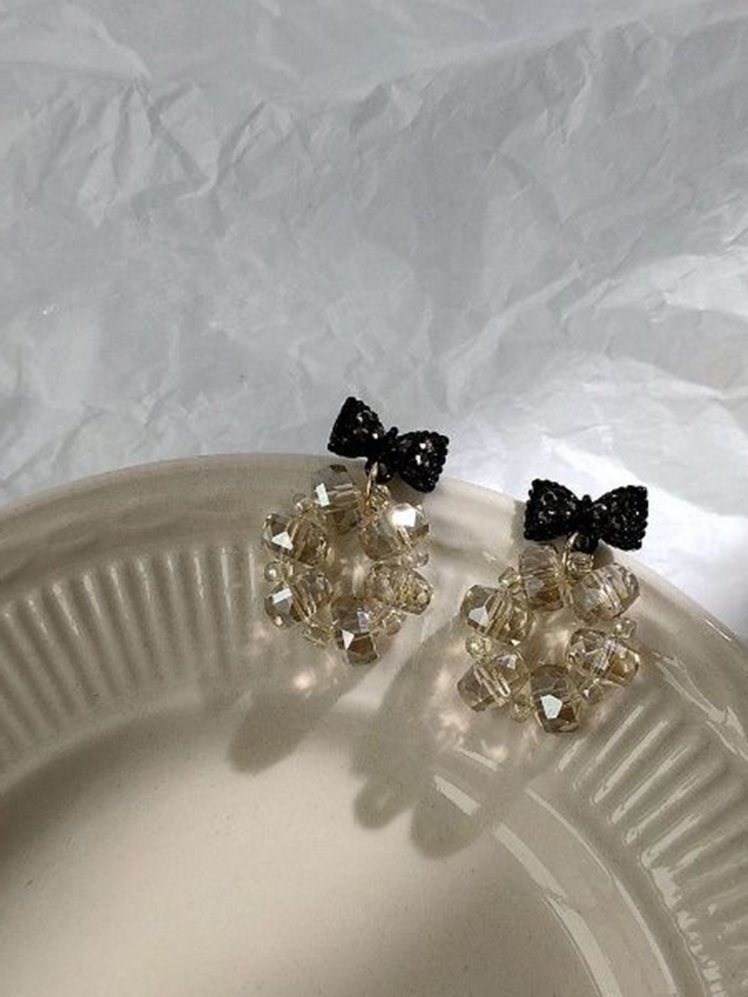 

Just Lil Things Stone Studded Contemporary Studs Earrings, Silver