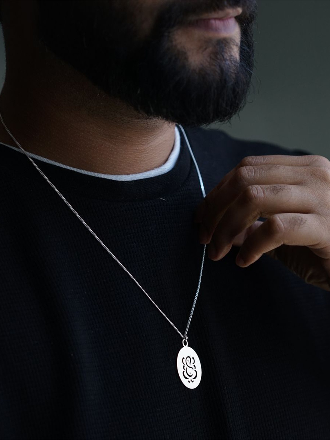 

House of Aadyaa Sterling Silver Pendants with Chains