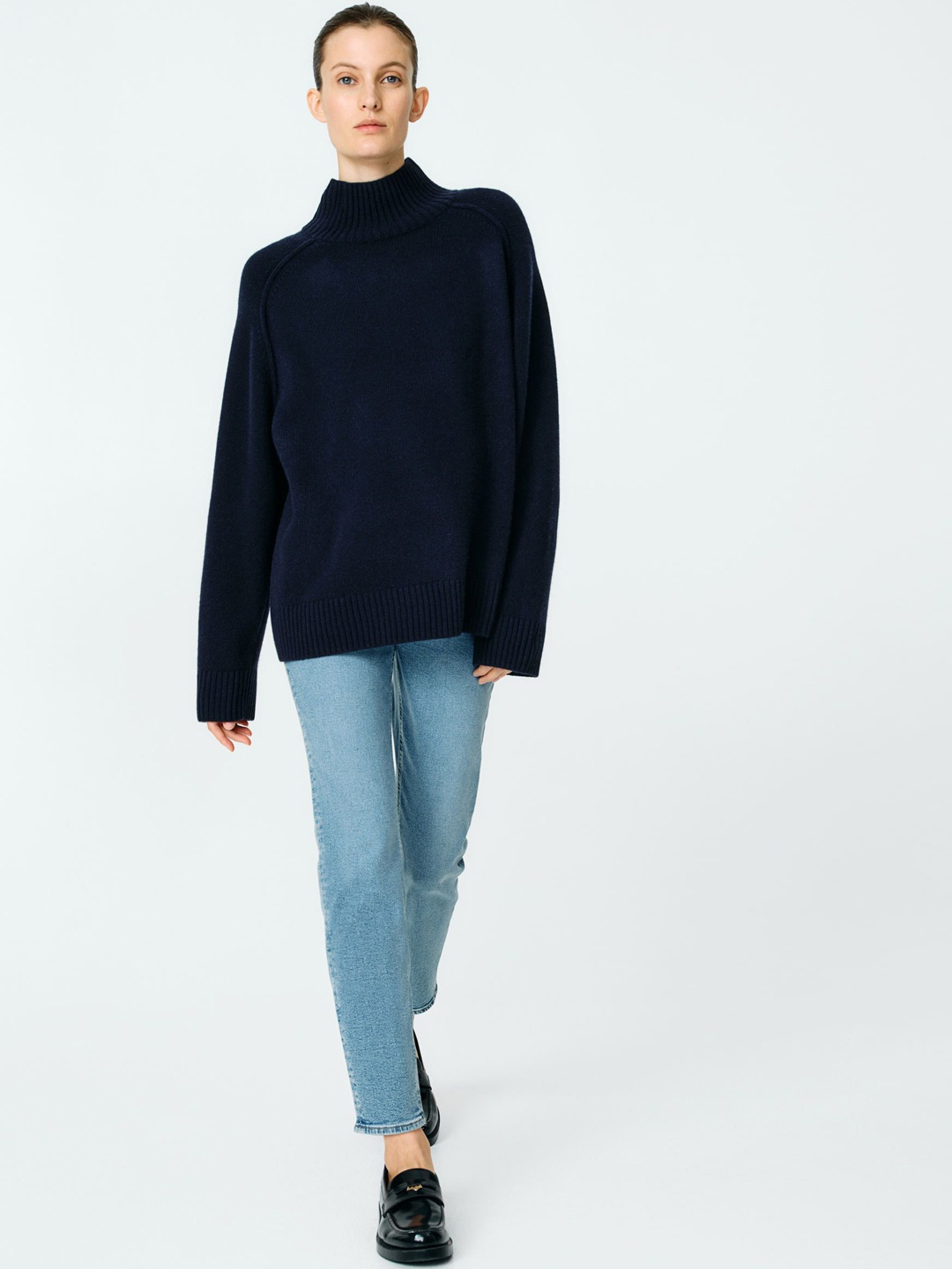 

H&M MAMA Slim Ankle Jeans, Blue