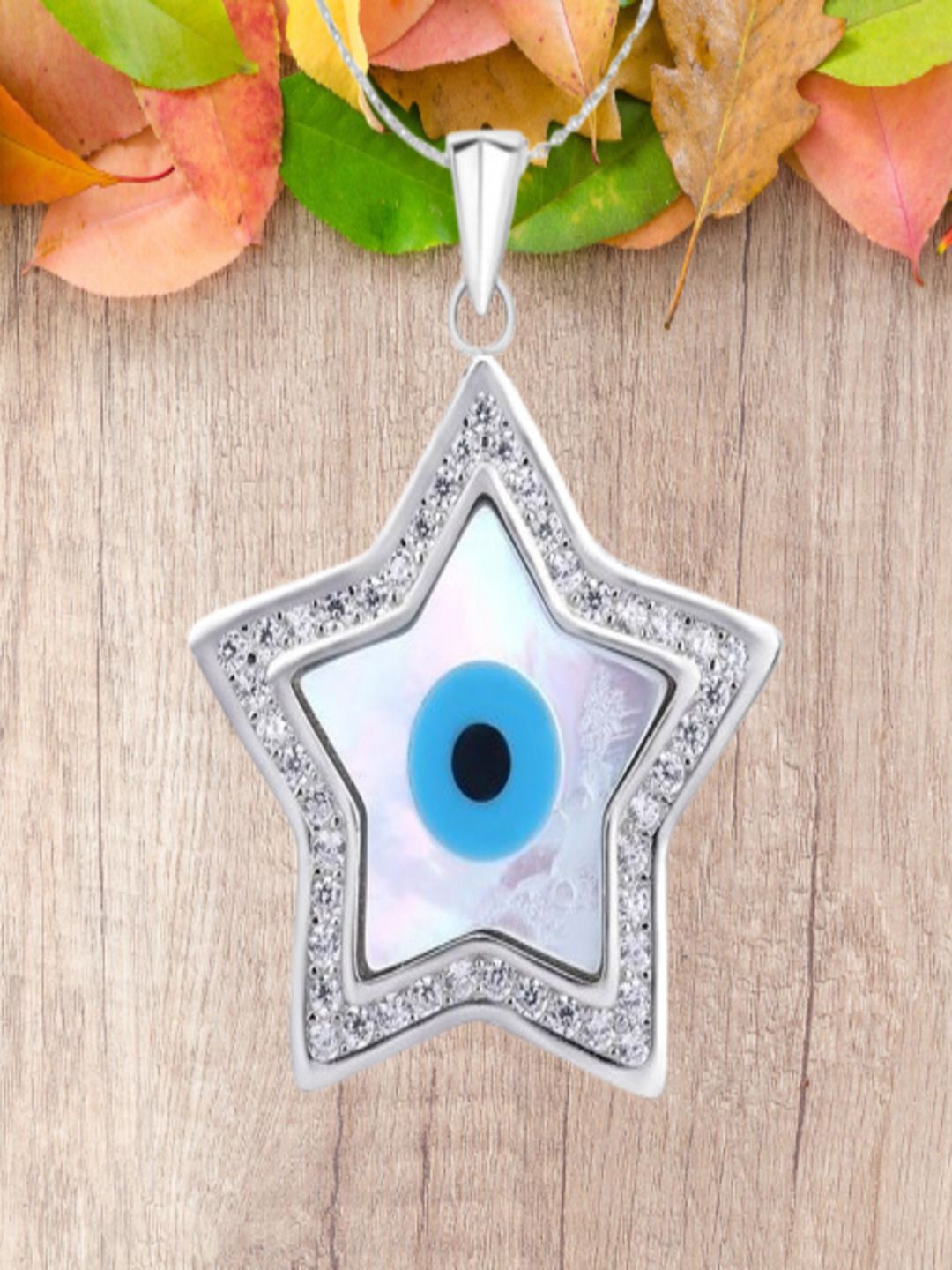 

Paavni 925 Sterling Silver Star Shaped Pendants