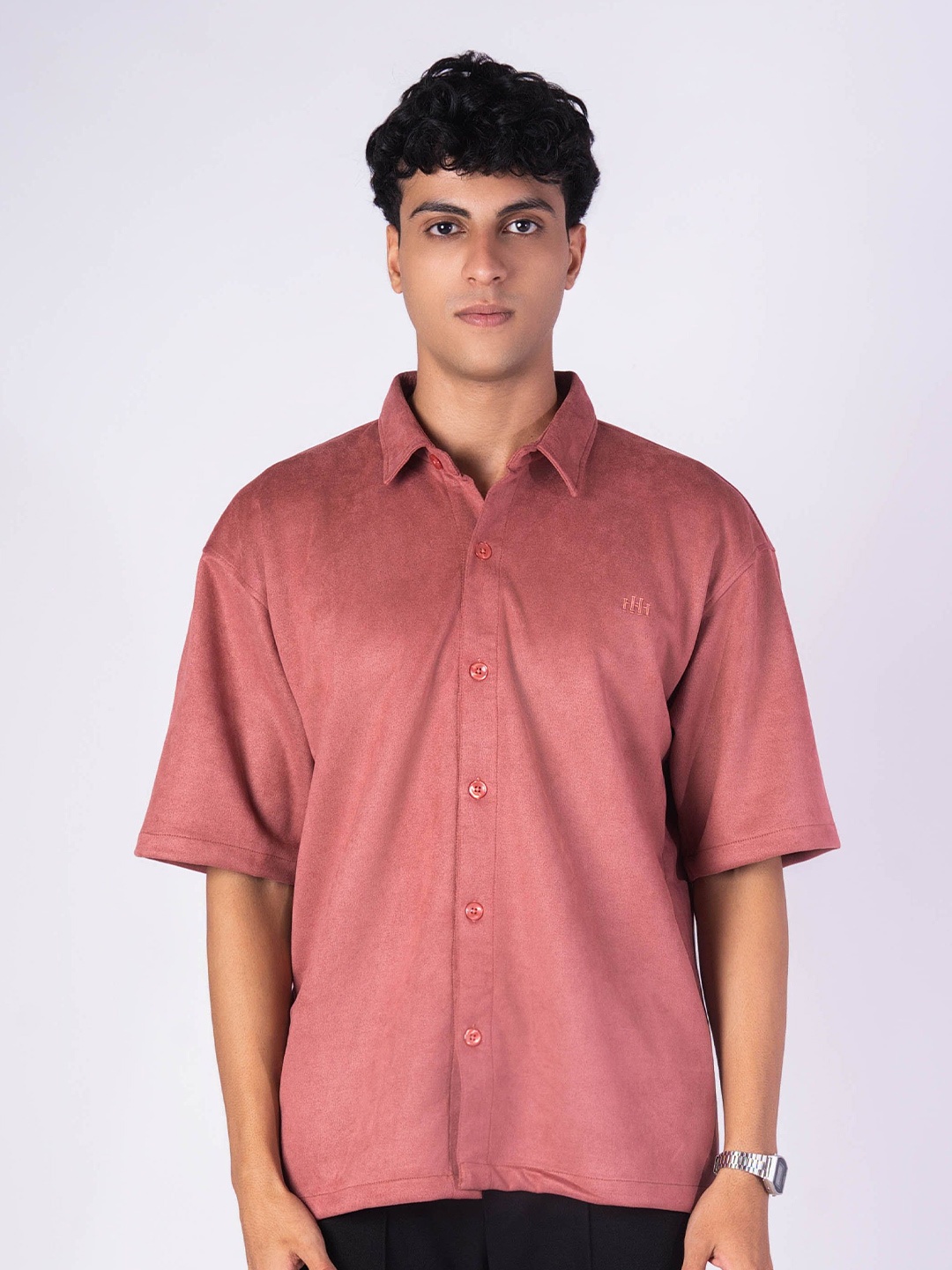 

HOP HEAD Classic Suede Shirt, Rose