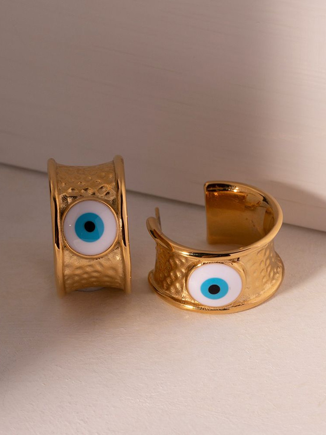 

Just Lil Things Contemporary Half Hoop Earrings, Gold