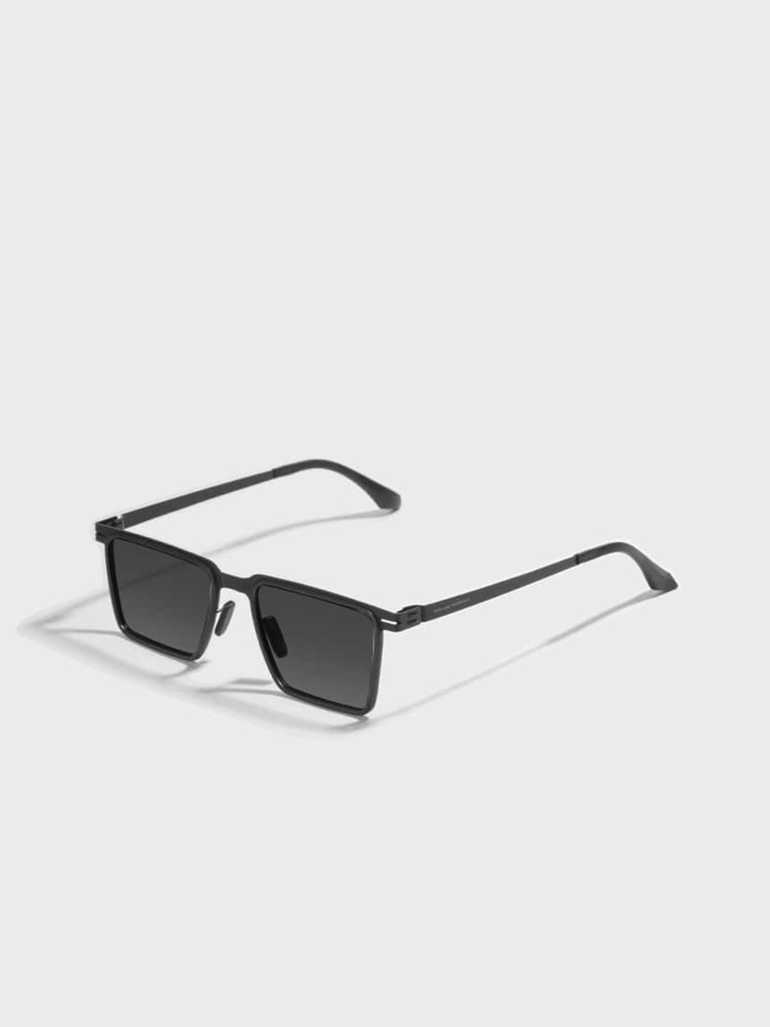 

SAM & MARSHALL Unisex Rectangle Sunglasses with Polarised and UV Protected Lens, Black