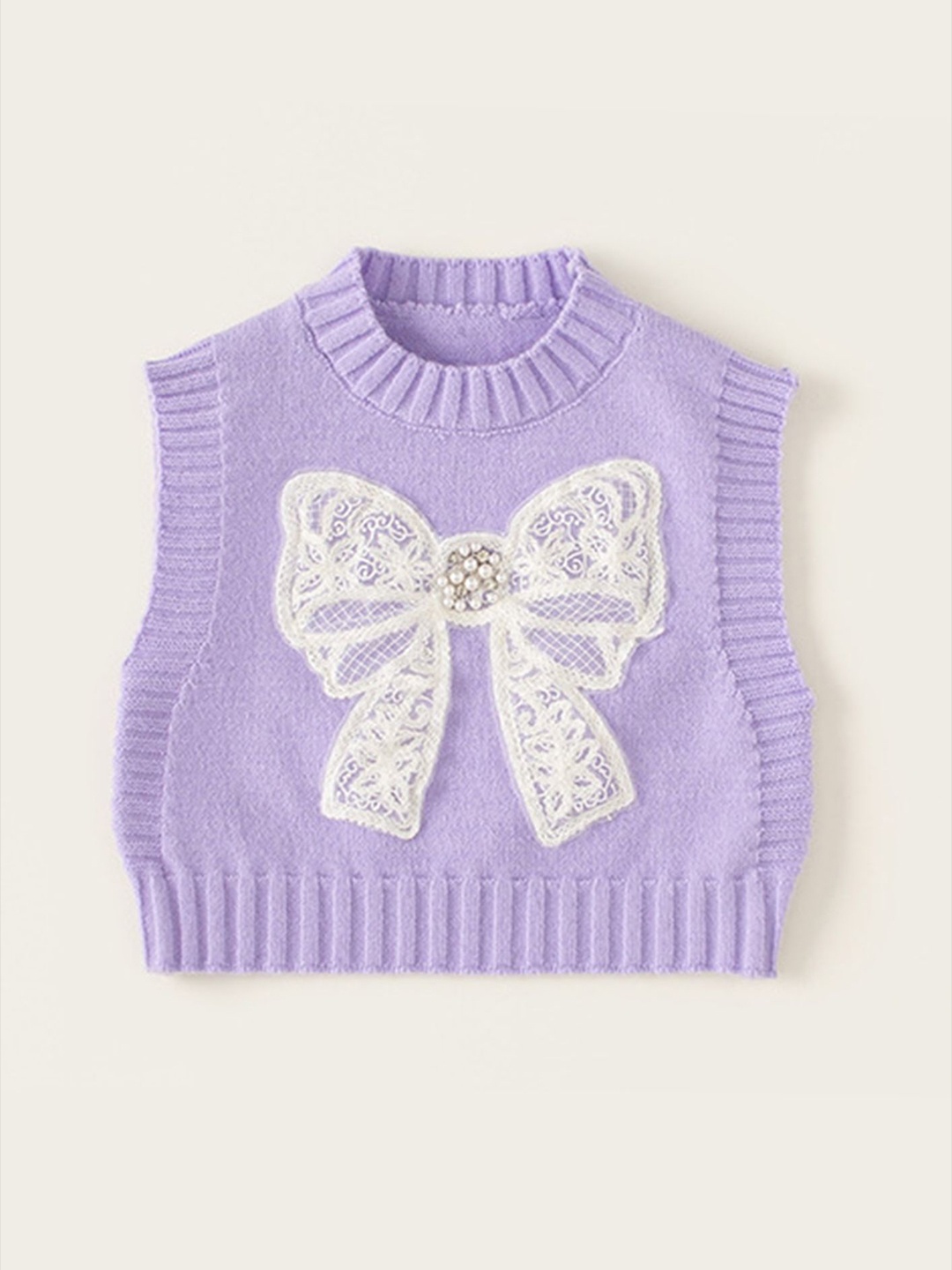 

LULU & SKY Girls Sweater Vest, Purple