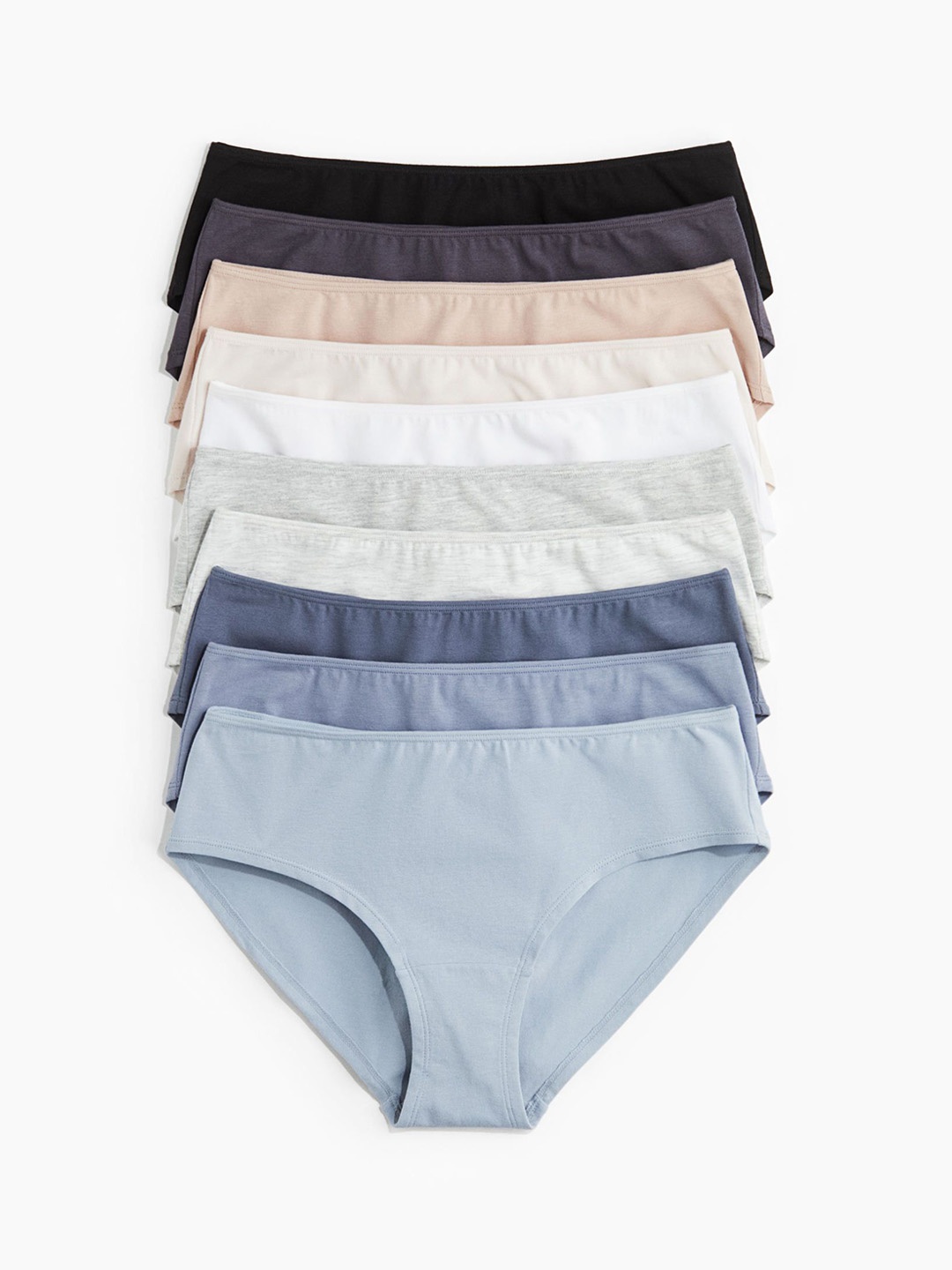 

H&M 10-Pack Hipster Briefs, Blue