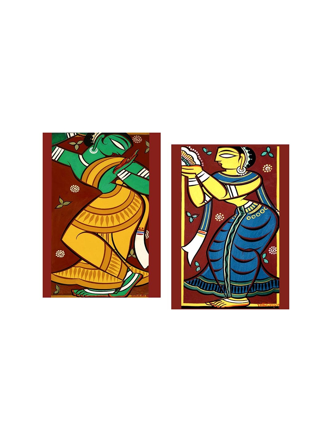 

Adventures India Brown & Yellow 2 Piece Wooden Painting Wall Art