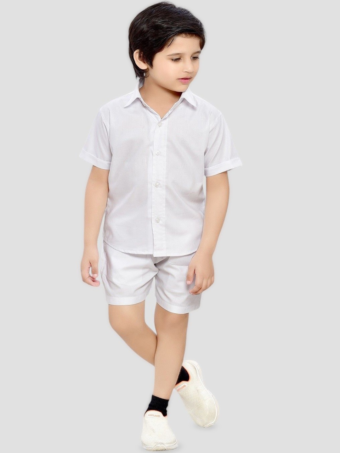 

BAESD Boys Printed Pure Cotton Clothing Set, White