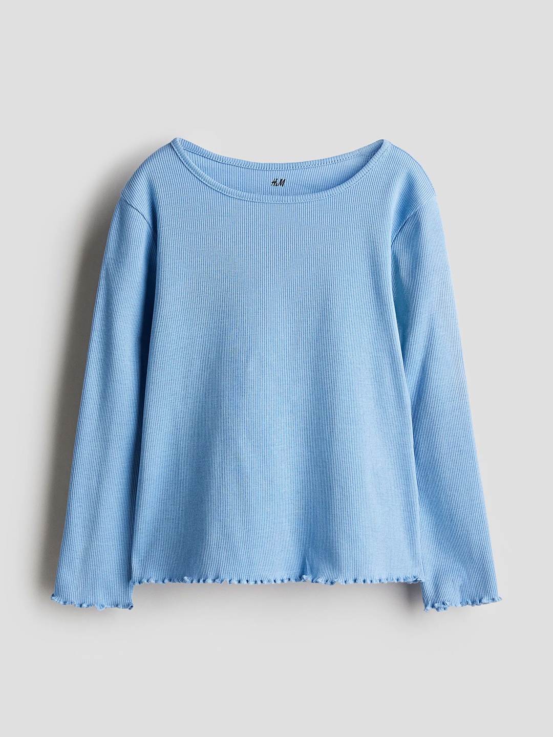 

H&M Long-Sleeved Jersey Top, Blue