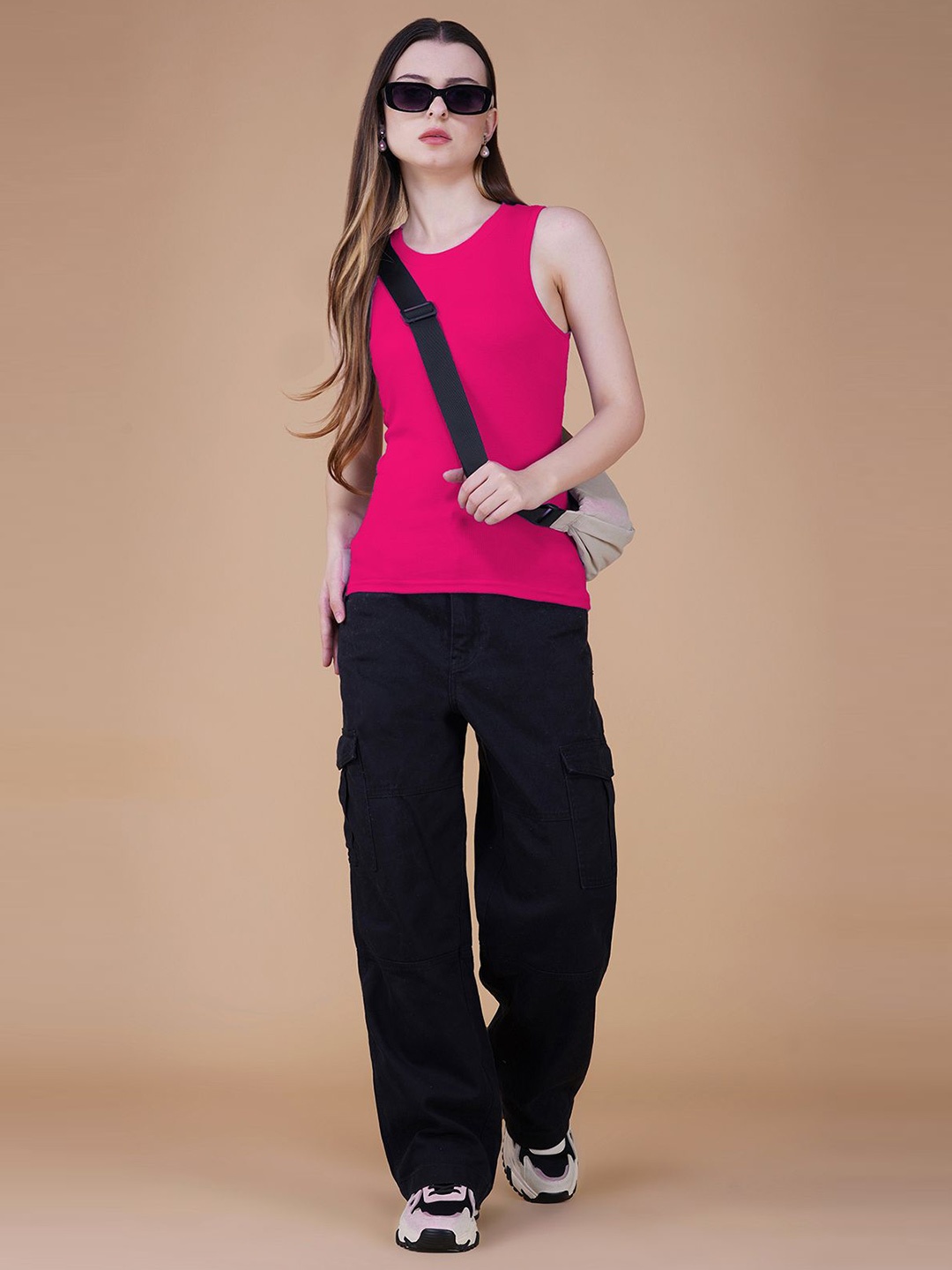 

Lagashi Cotton Tank Top, Pink