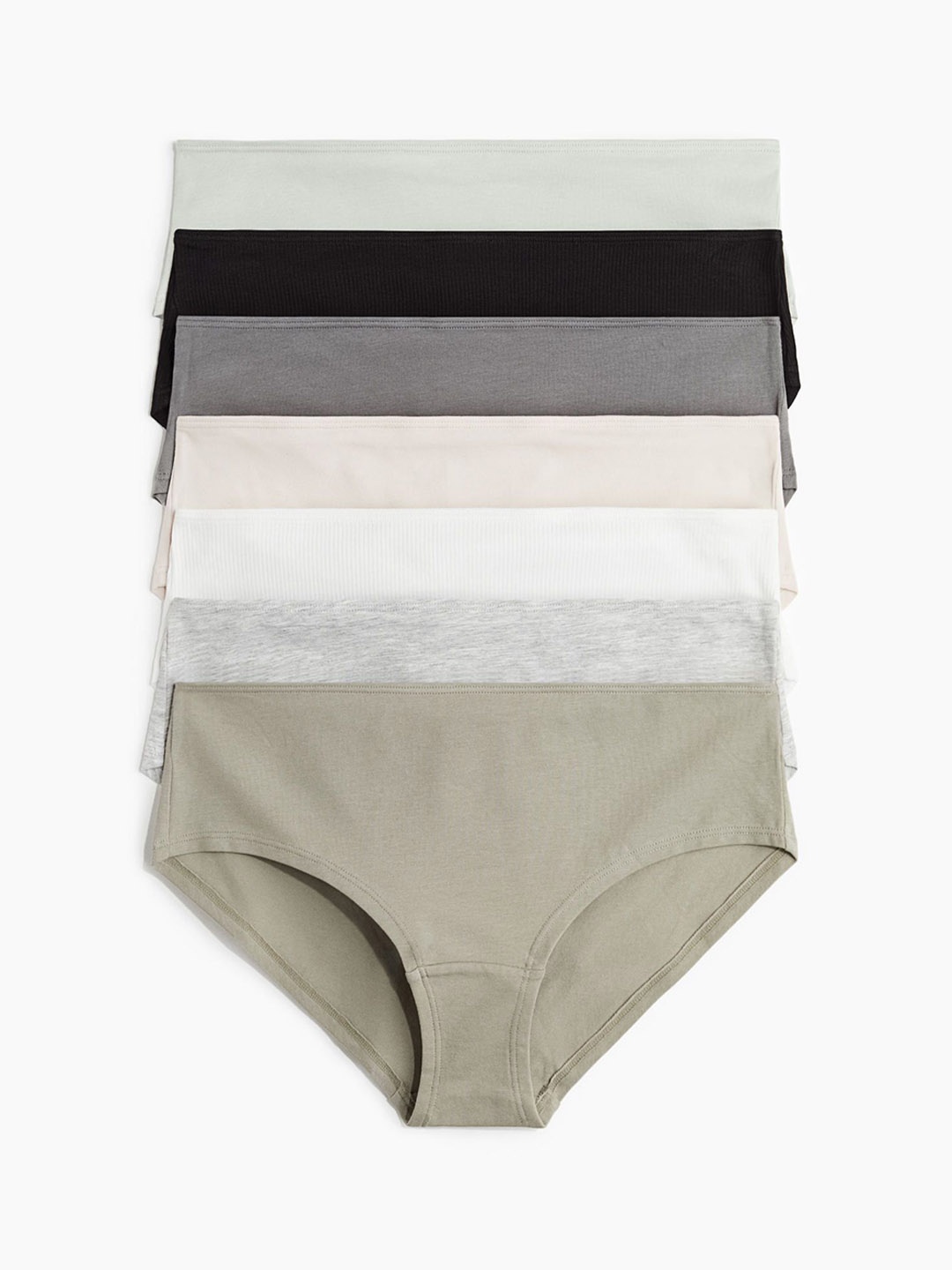 

H&M 7-Pack Hipster Briefs, Green