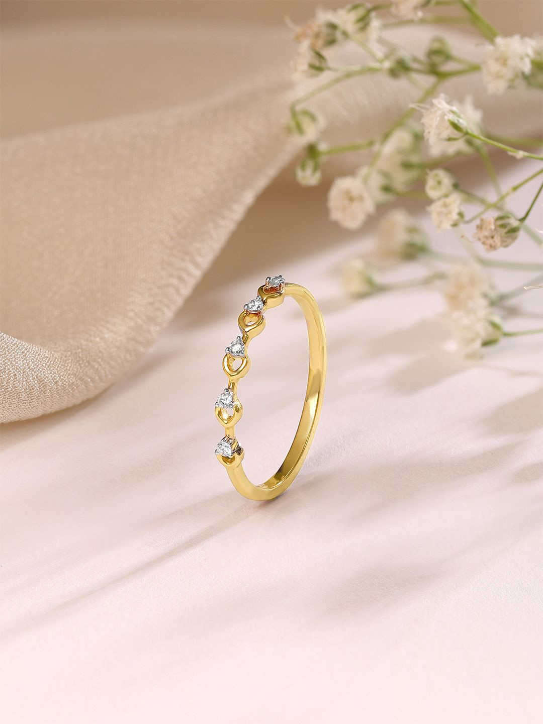 

Mia by Tanishq 14KT Finger Ring Diamond -1.3 gm, Yellow