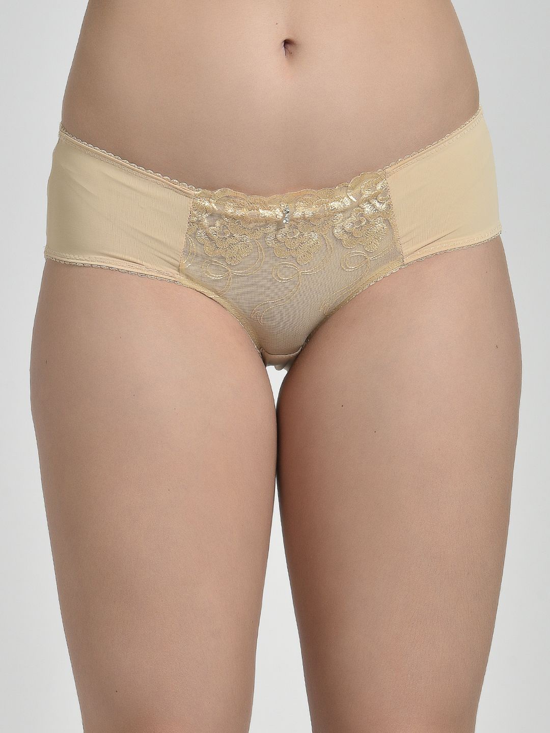 

MAKCLAN Women Low-Rise Basic Briefs, Nude