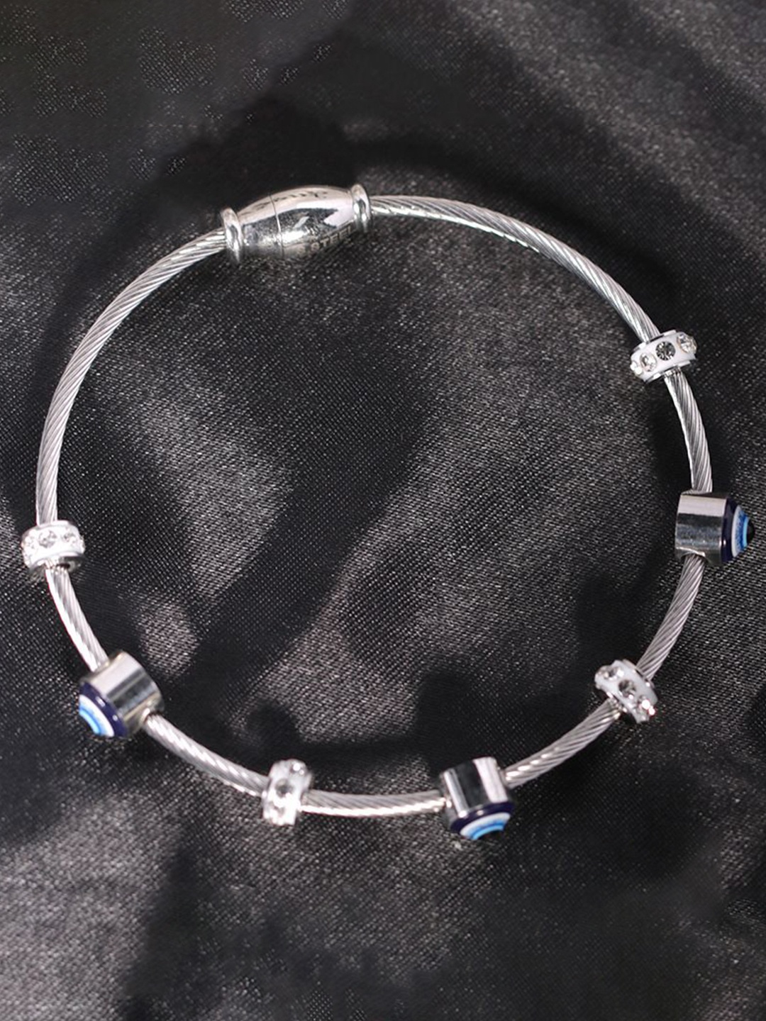 

Just Lil Things Silver-Plated Bangle-Style Bracelet