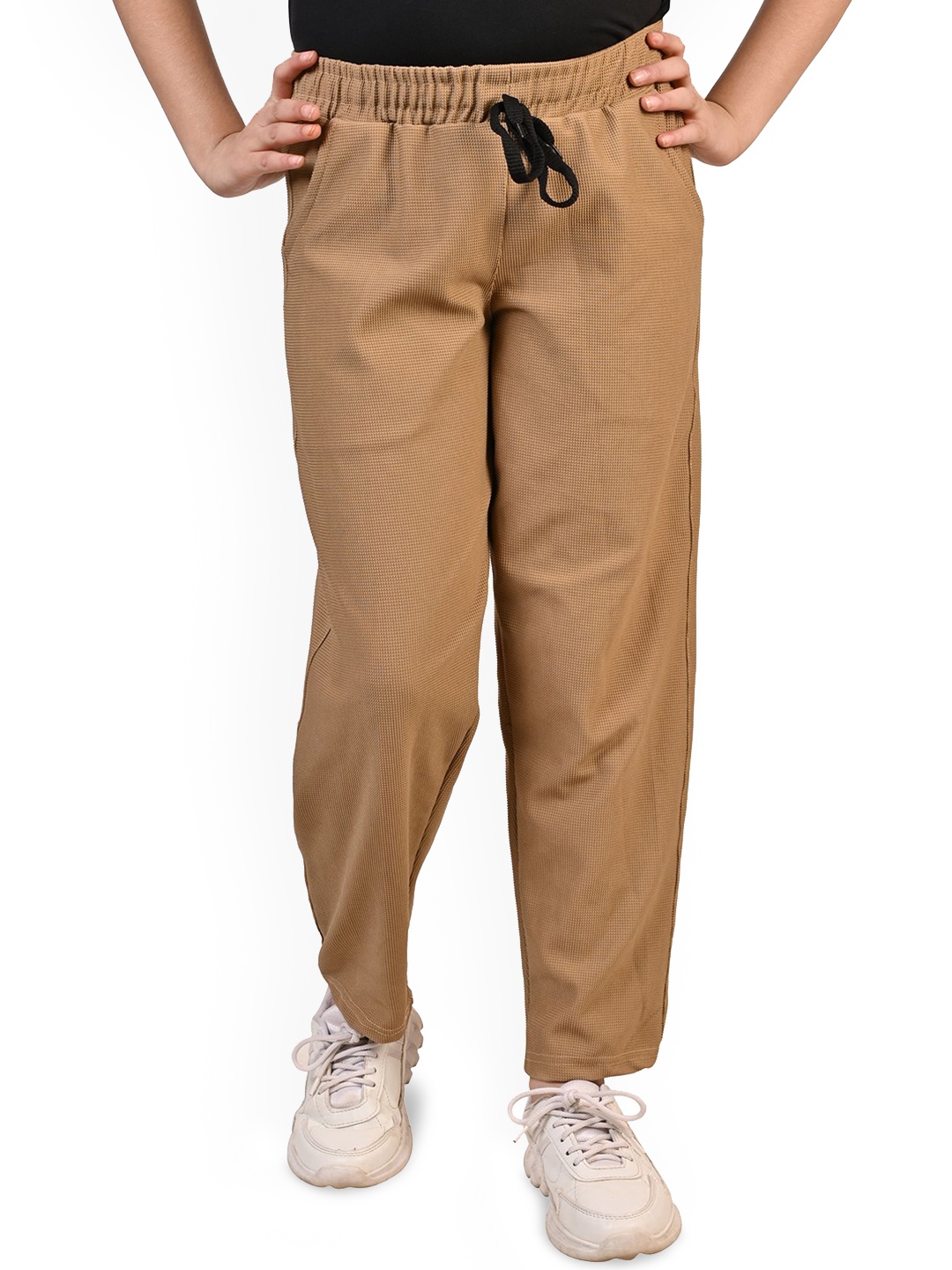 

BAESD Girls Mid-Rise Track Pants, Brown