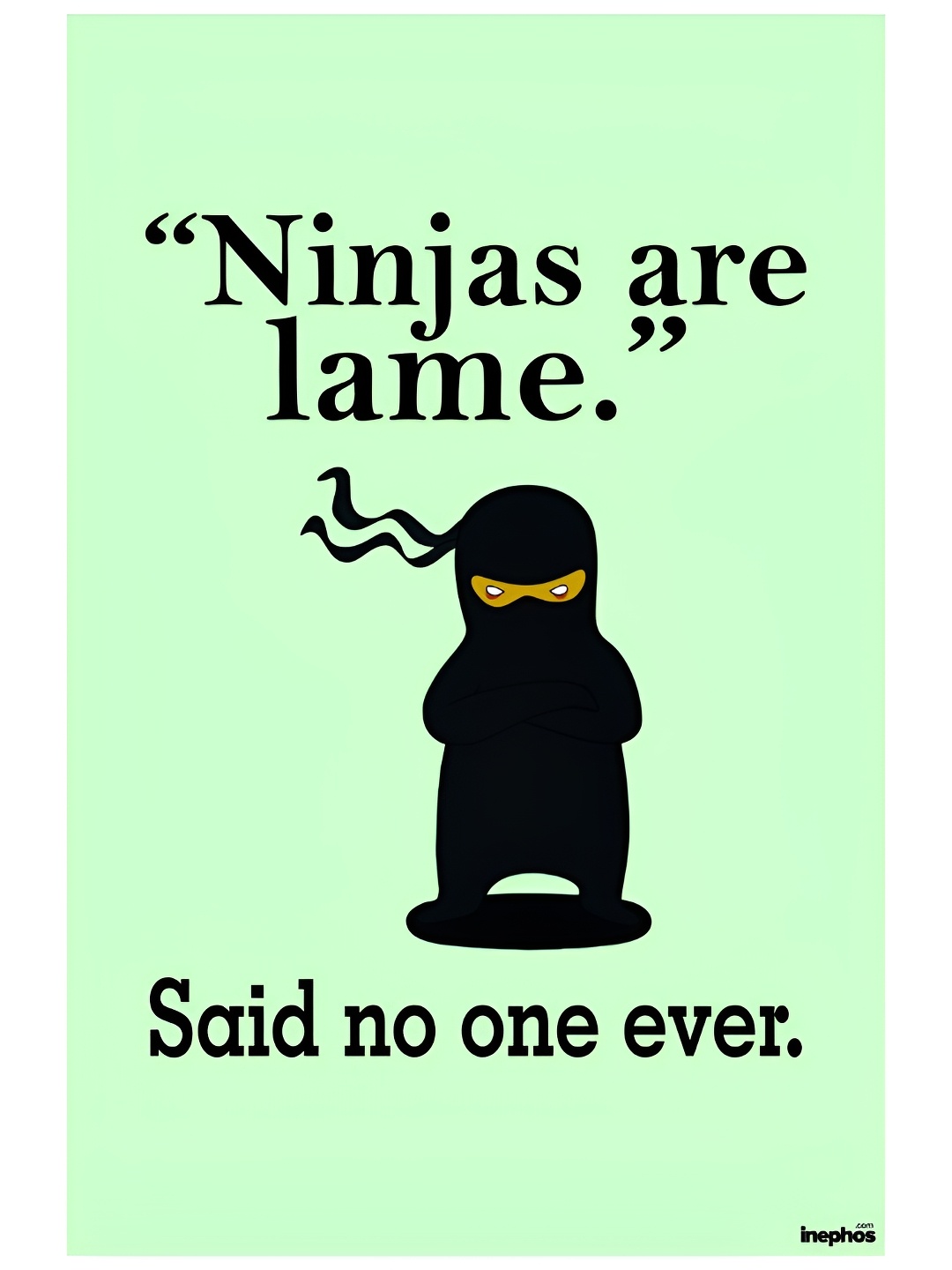 

Inephos Green & Black Printed Paper Creative Artwork Poster