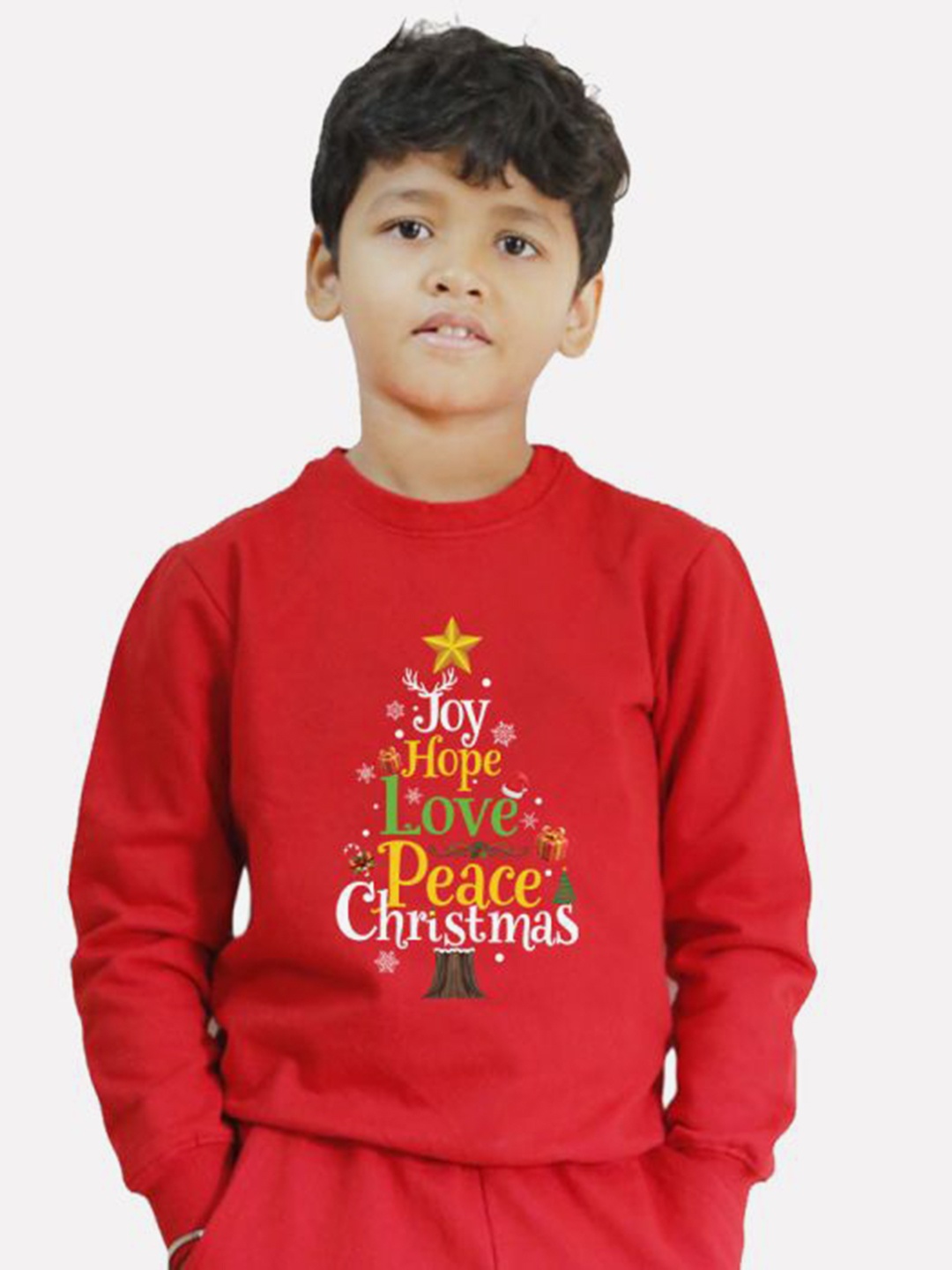 

BAESD Boys Printed Sweatshirt, Red