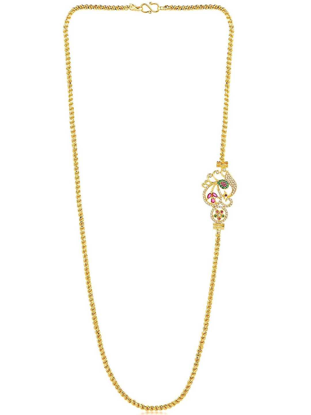 

Peora Gold-Plated Cubic Zirconia Stone Studded Necklace