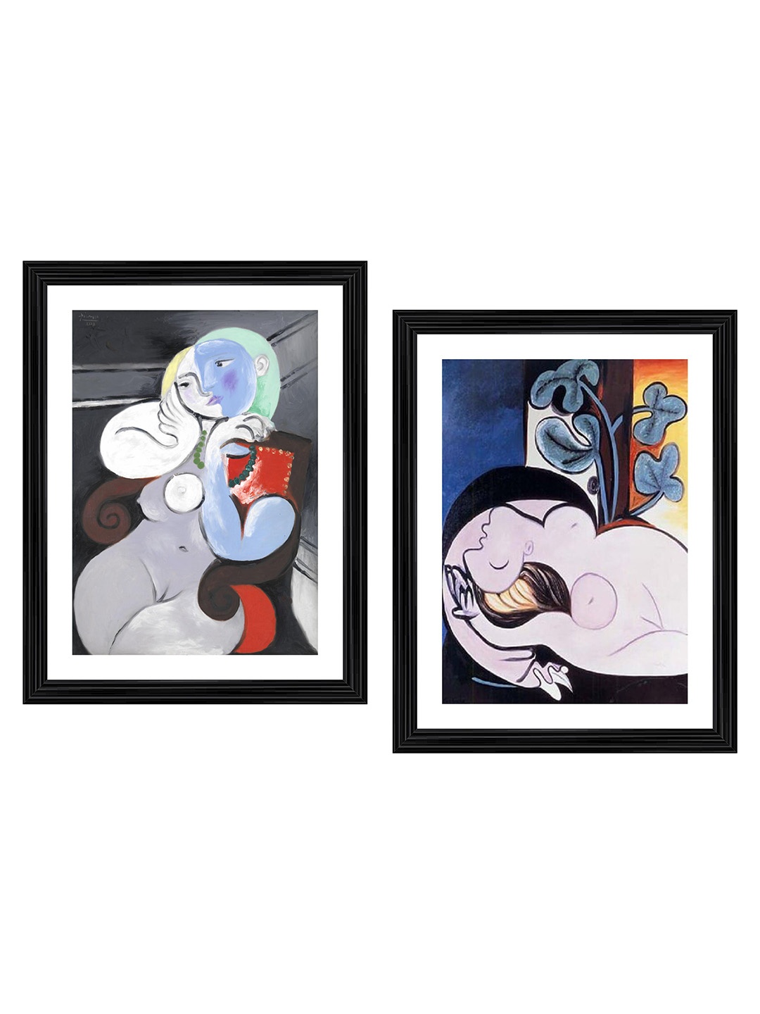 

Adventures India Black & White 2 Pieces Wooden Wall Arts