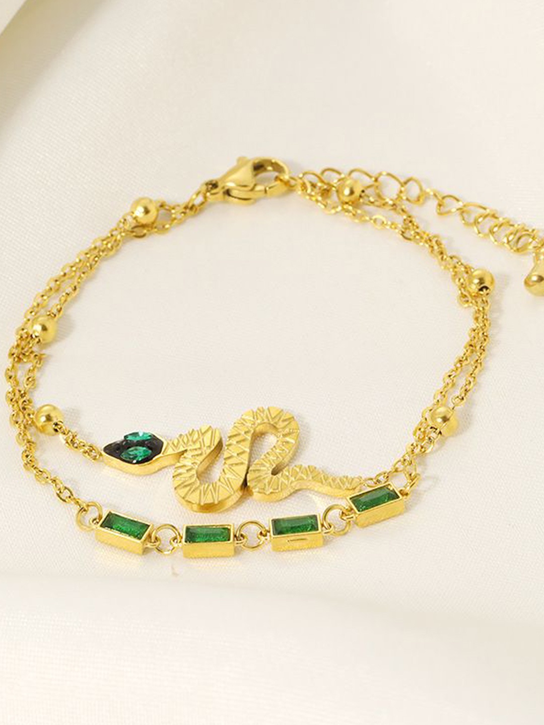 

Just Lil Things Gold-Plated Wraparound Bracelet