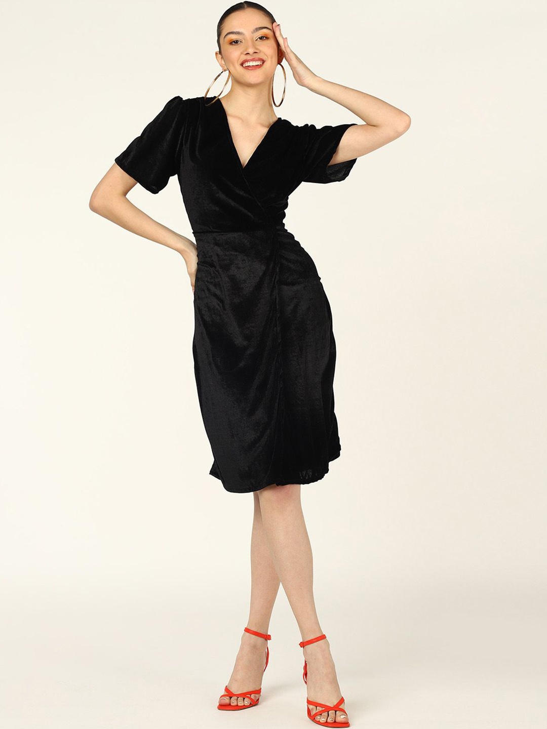 

DODO & MOA Georgette Dress, Black