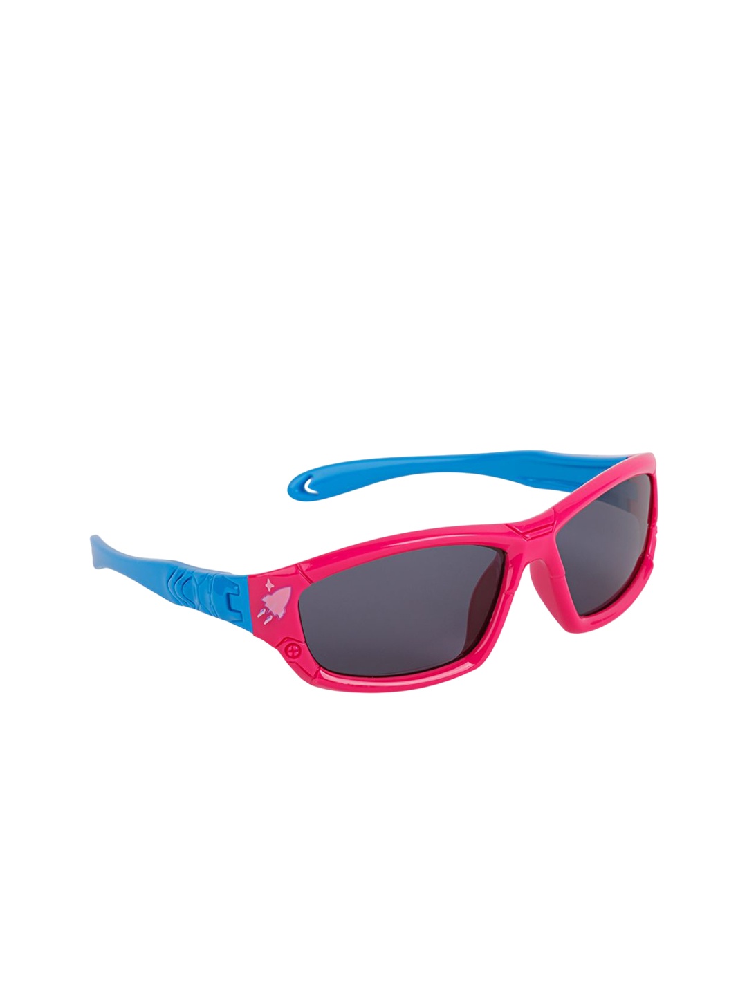 

DukieKooky Unisex Kids Sports Sunglasses with UV Protected Lens, Black