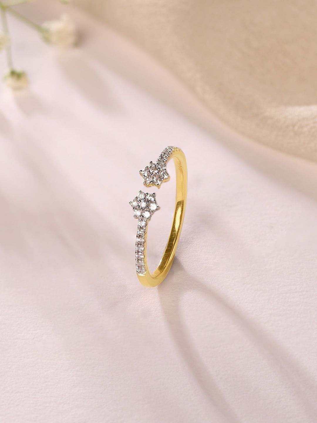 

Mia by Tanishq 14KT BIS hallmark Finger Ring Diamond, Gold