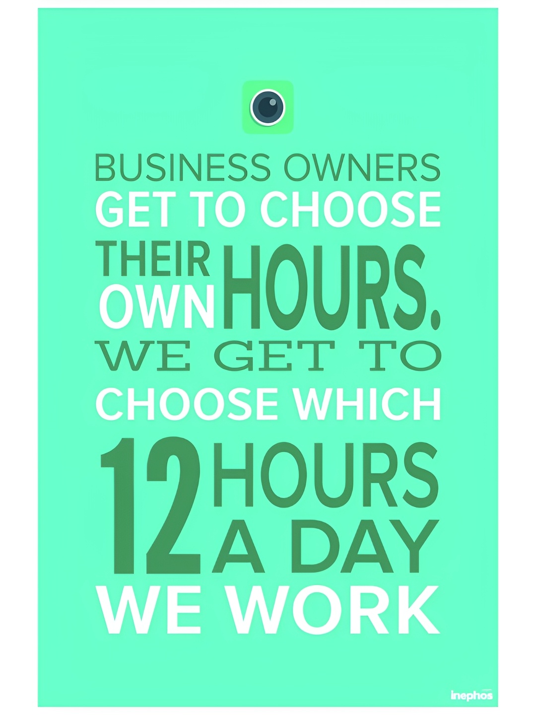 

Inephos Green & White Printed Paper Creative Artwork Wall Poster