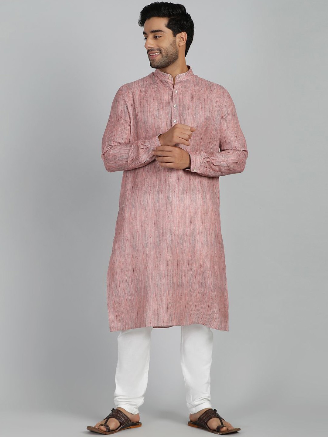 

Modi Kurta Men Printed Kurtas, Pink