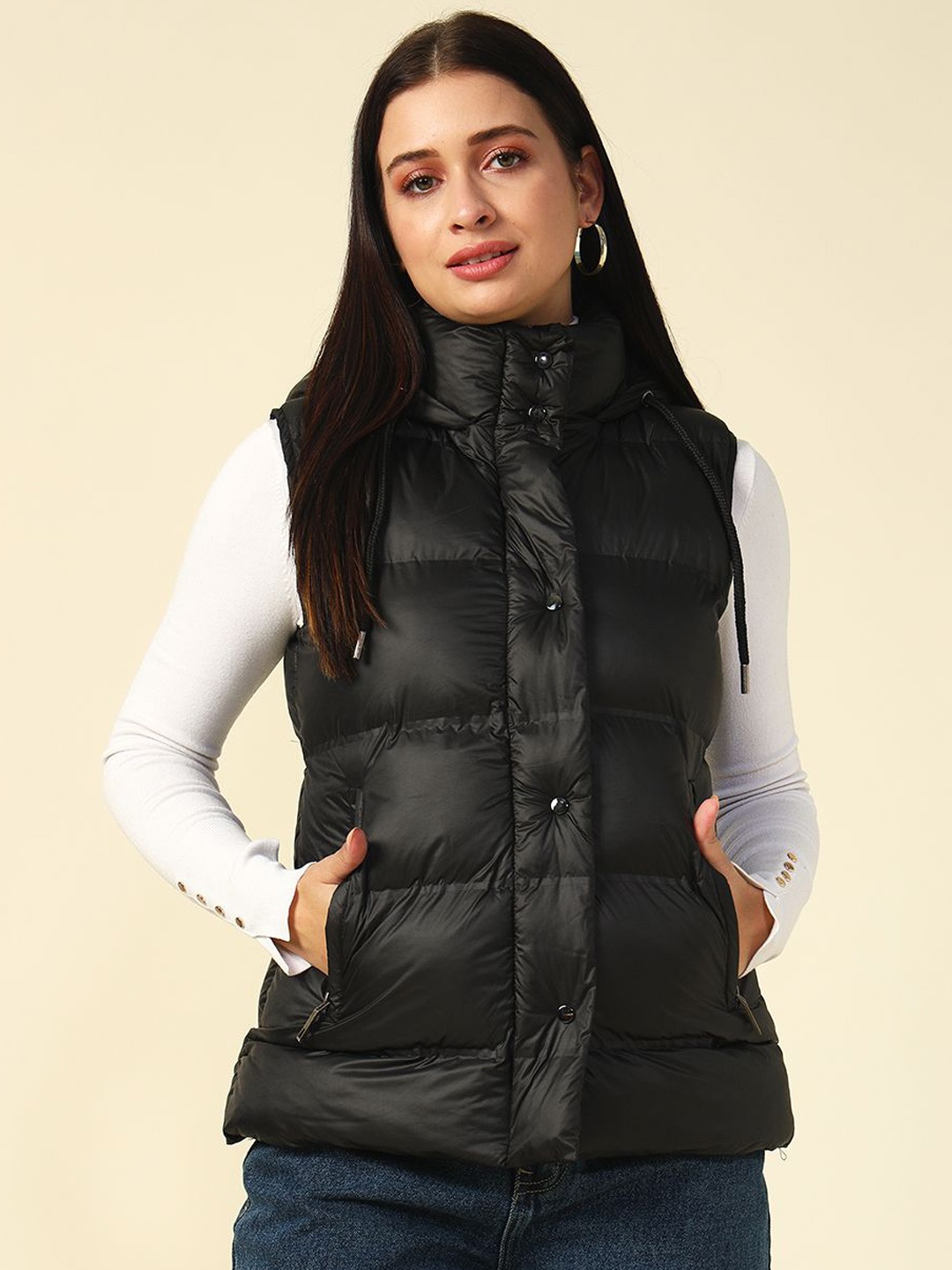 

Beatnik Women Puffer Jacket, Black