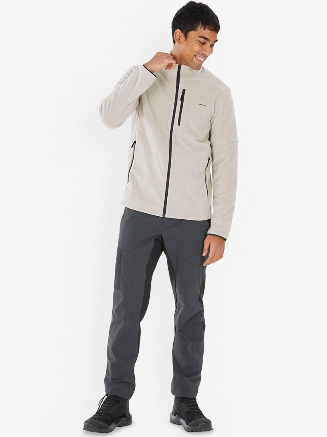 

Quechua By Decathlon Men Beige Jackets