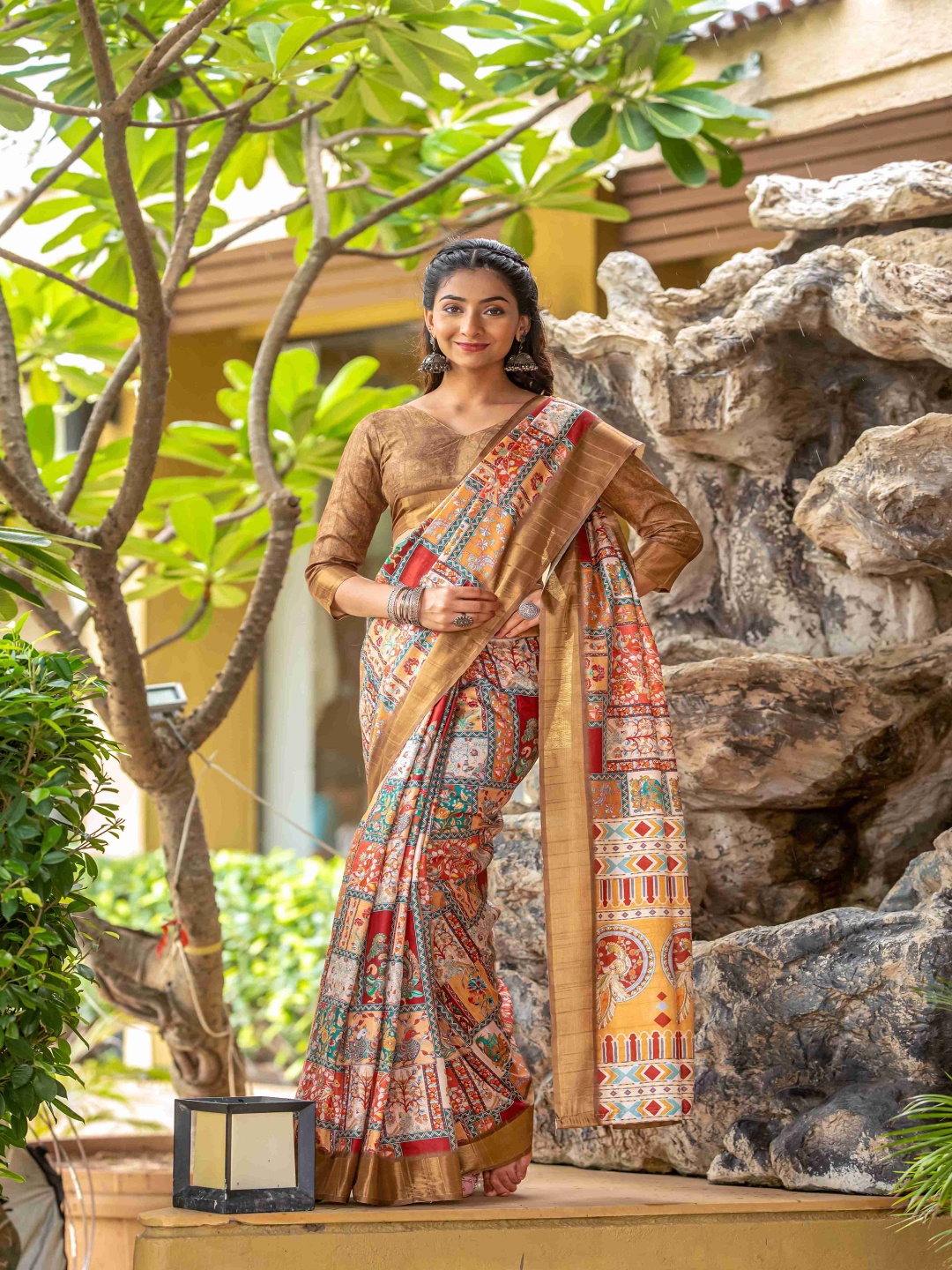 

A.V.M Prints Zari Mysore Silk Saree, White