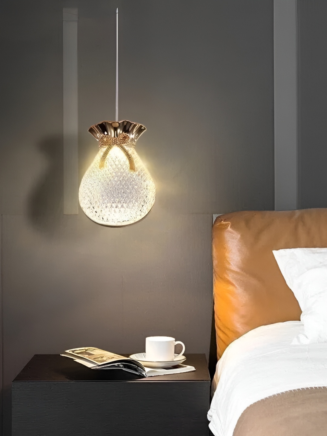 

SHRI MAHAL ANTIQUES Gold-Toned Contemporary Ceiling Lamp