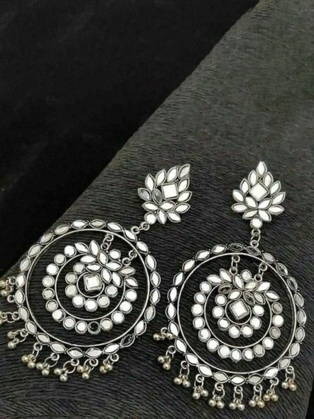 

JMBW INTERNATIONAL Contemporary Drop Earrings, Silver