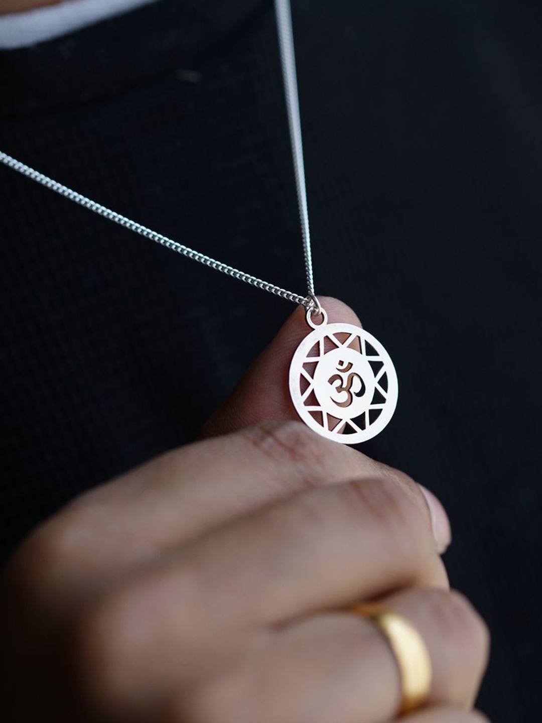

House of Aadyaa Sterling Silver Pendants with Chains