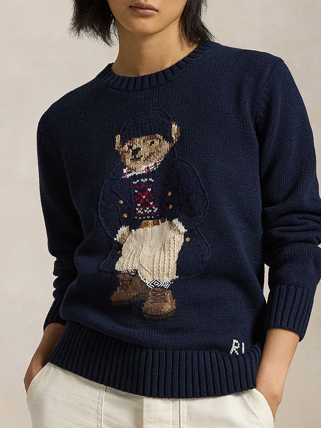 

Polo Ralph Lauren Polar Bear Designed Crewneck Sweater, Navy blue