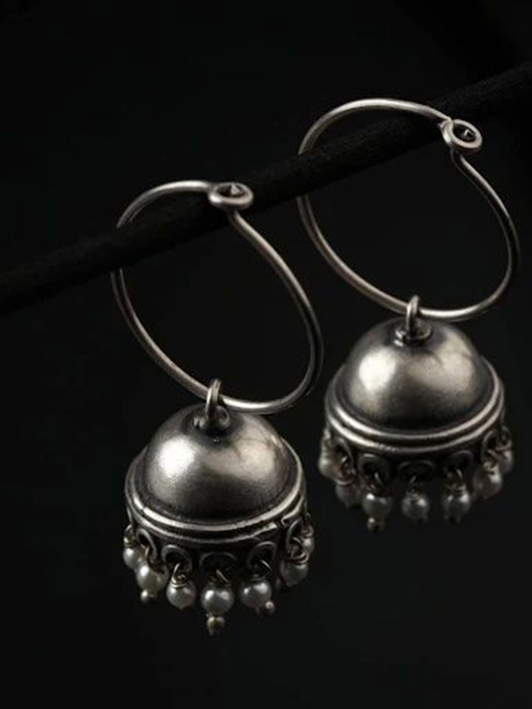 

House of Aadyaa Classic Drop Earrings, Silver