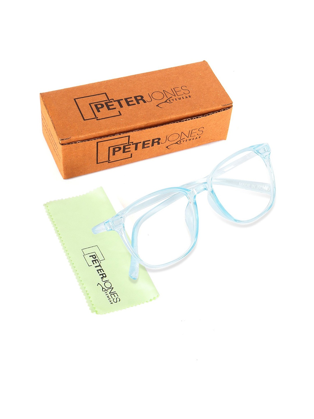 

Peter Jones Eyewear Unisex Full Rim Square Frames, Green