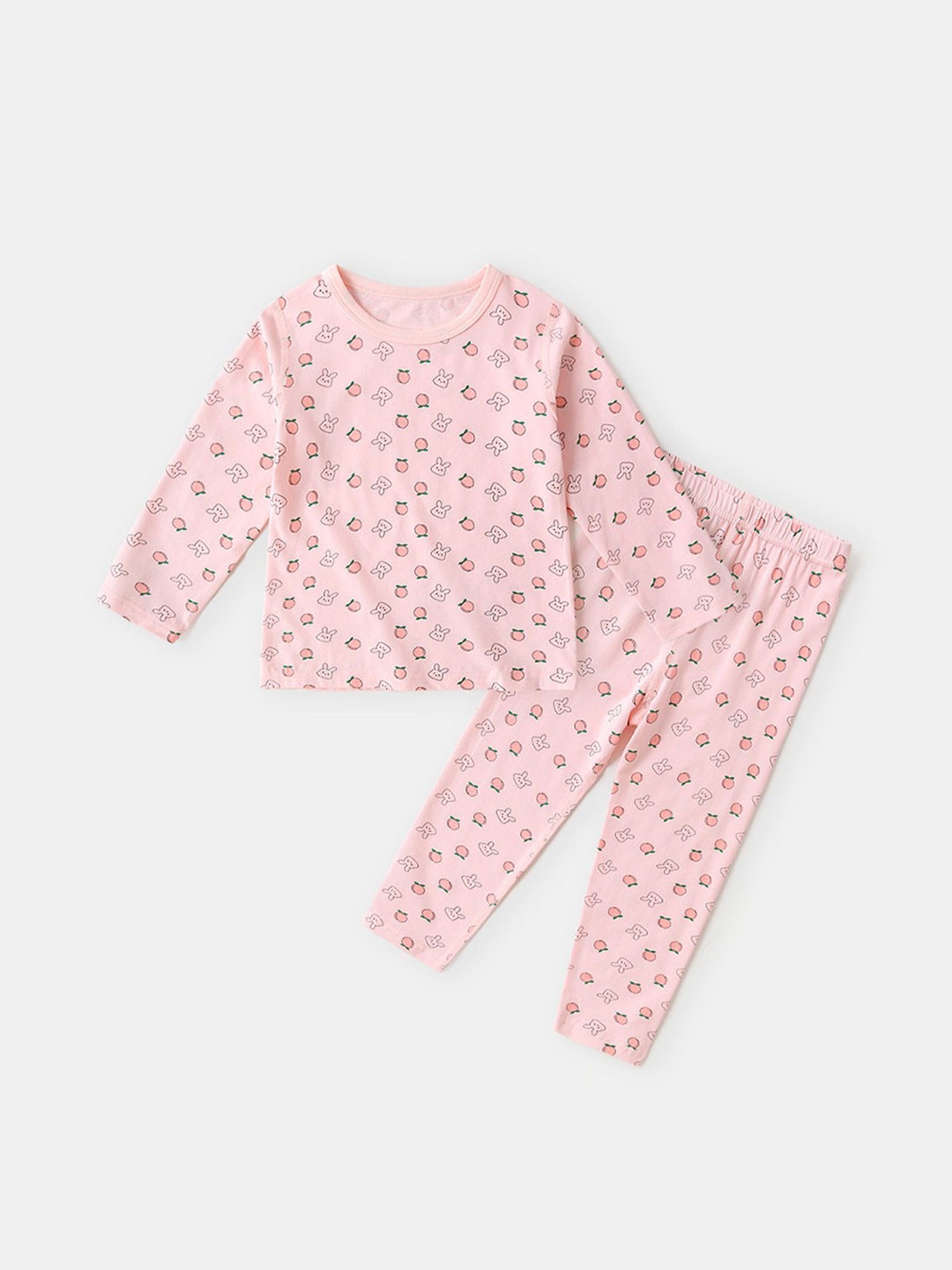 

LULU & SKY Infant Girls Printed Night Suit, Pink