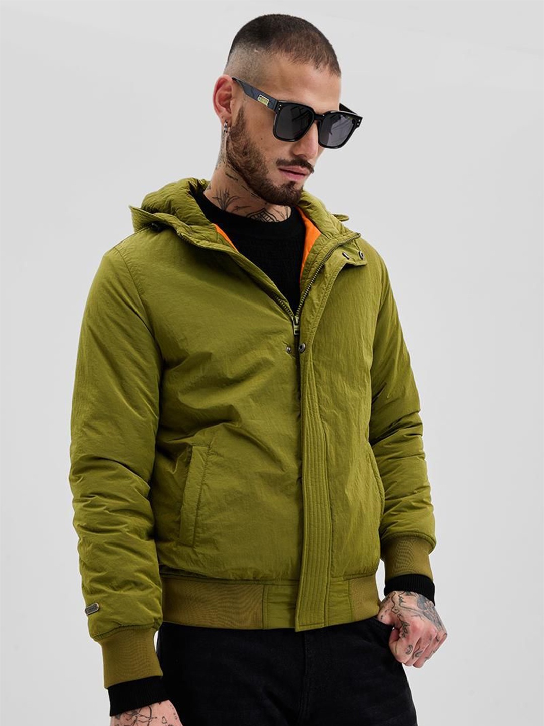 

Snitch Men Puffer Jacket, Olive