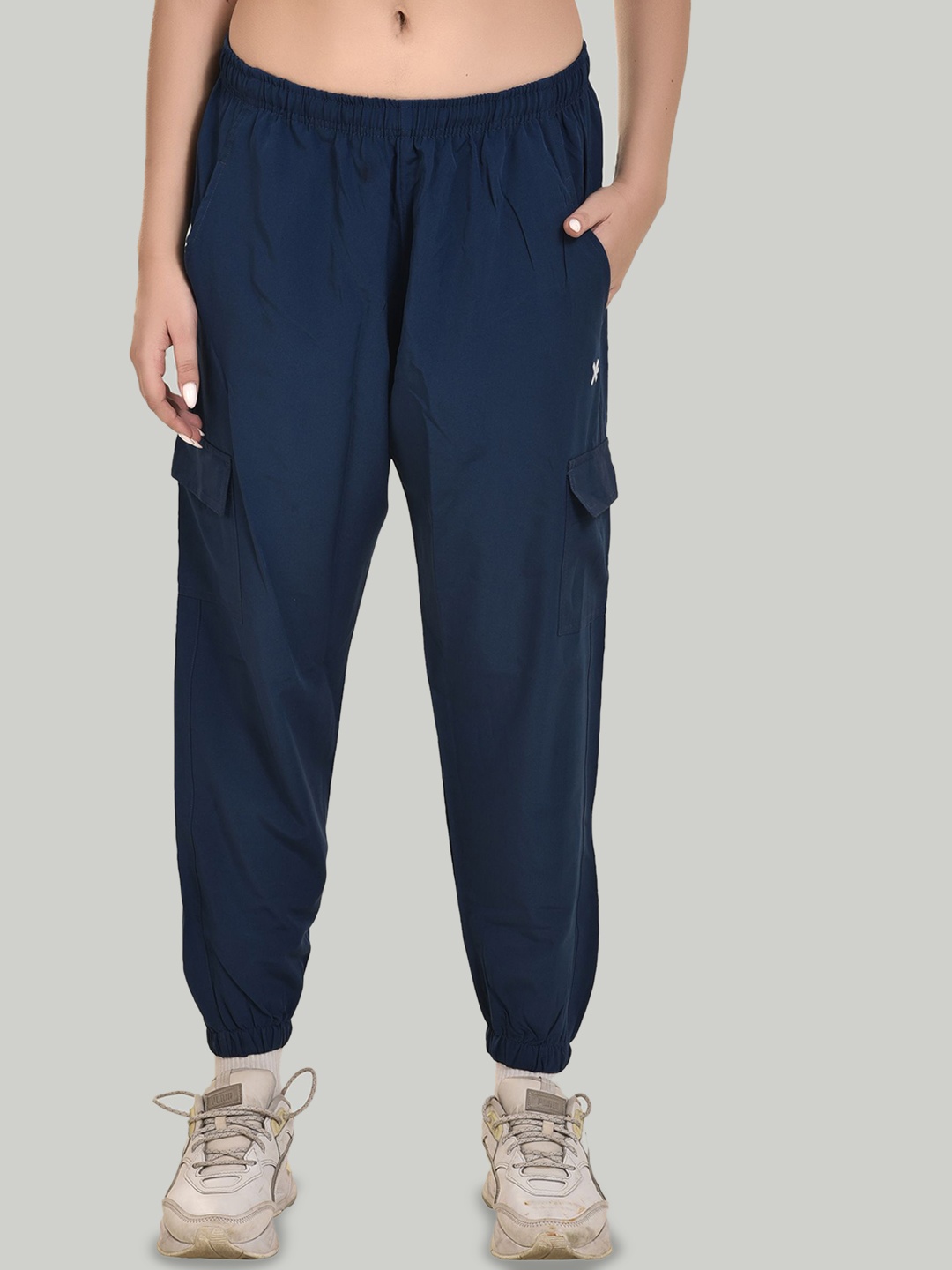 

HRX by Hrithik Roshan Women Mid Rise Joggers, Blue